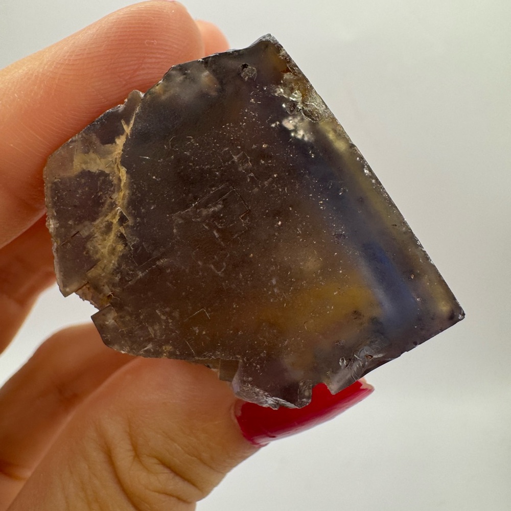 Raw fluorite cubic cluster